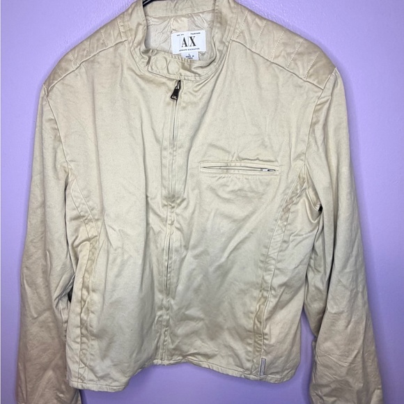 Vintage Armani Exchange Light Tan Dress Jacket - Picture 1 of 11